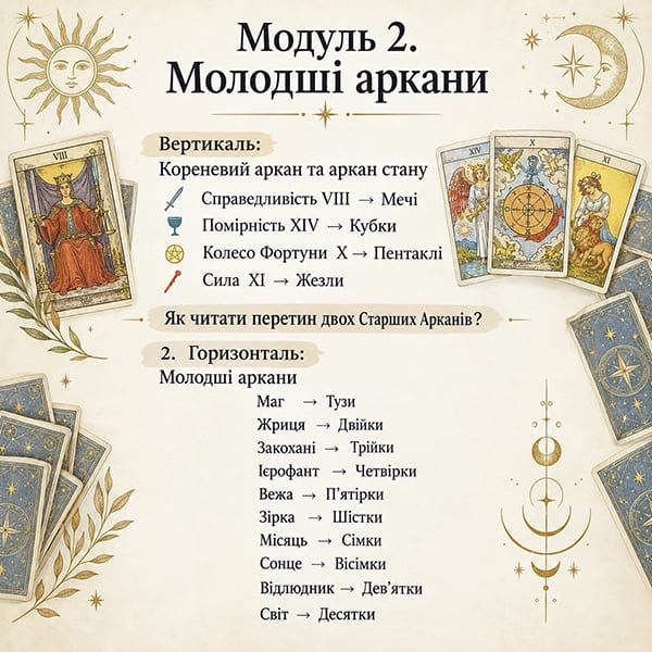 Захищено: Модуль 2. Молодші аркани